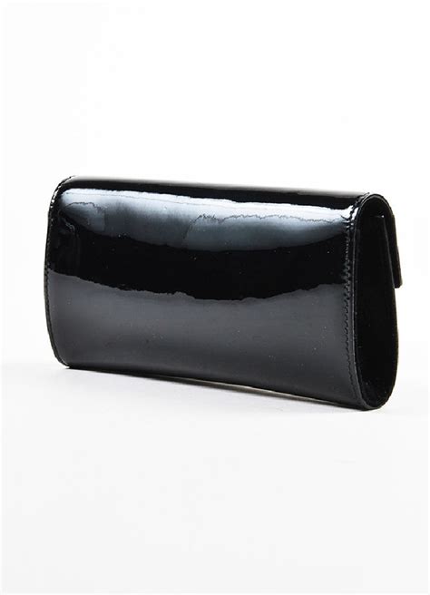 gucci patent leather handbag|black patent leather clutch.